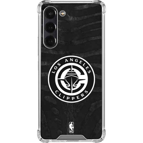 NBA LA Clippers Animal Print Galaxy S24 FE Clear Case